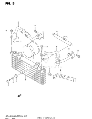 Oil Cooler Schematic