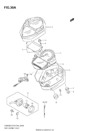 Speedometer (sv650sk5/sk6/sk7) Schematic