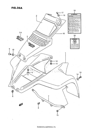 Front Fender (model J/k/l) Schematic
