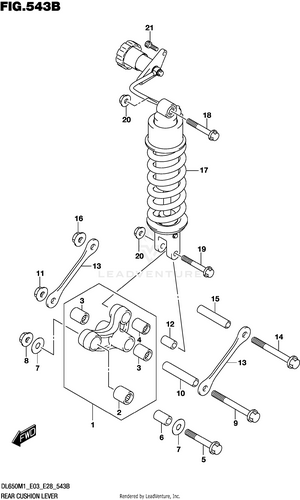 Rear Cushion Lever Schematic
