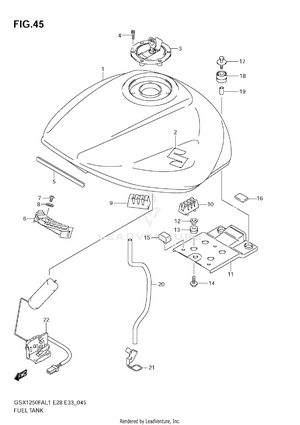 Fuel Tank (e33) Schematic