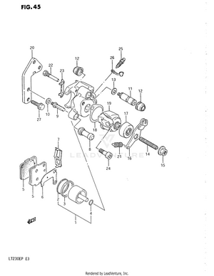 Rear Caliper Schematic