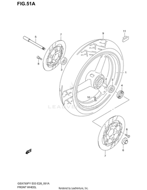Front Wheel (model K3) Schematic