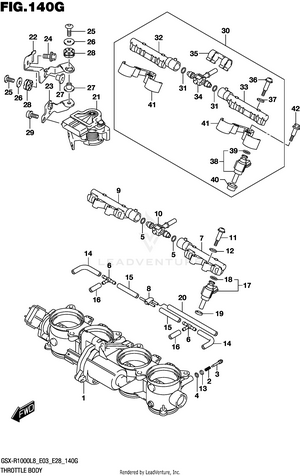 Throttle Body (gsx-r1000rzl8 E28) Schematic