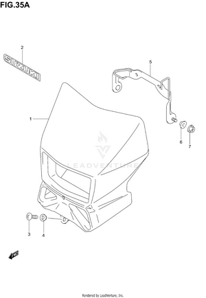 Headlamp Cover (model K2/k3/k4/k5) Schematic