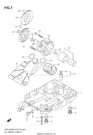 Oil Pan - Oil Pump Schematic