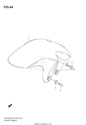 Front Fender Schematic