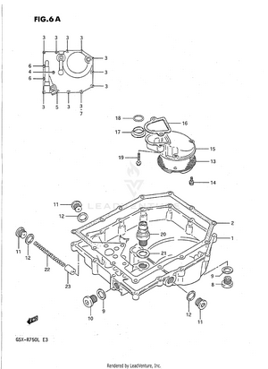 Oil Pan (model L) Schematic