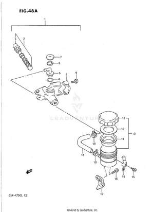 Front Master Cylinder (model L) Schematic