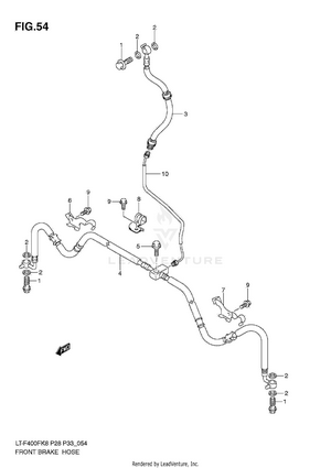 Front Brake Hose Schematic