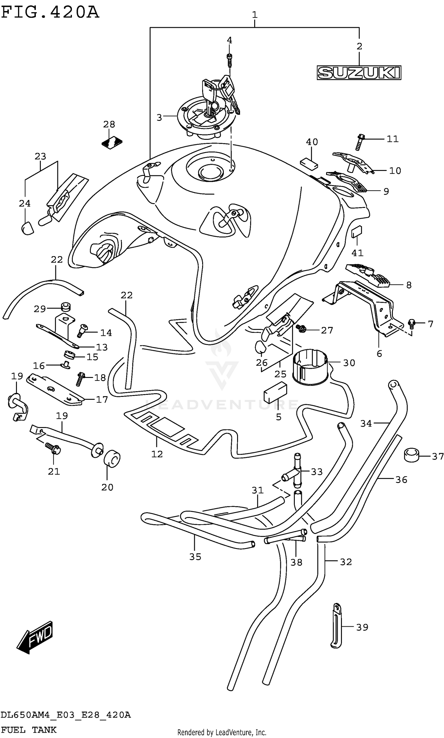 FUEL TANK (DL650AM4 E03)
