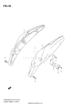 Frame Handle Grip (model K6/k7,vzr1800nk8) Schematic
