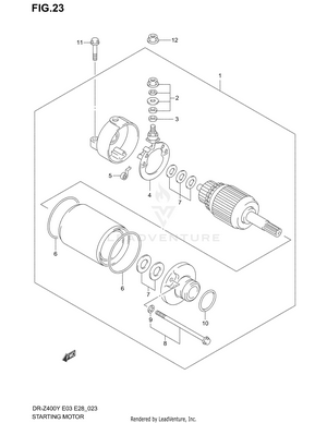 Starting Motor (dr-z400ey/ek1/ek2/ek3/ek4) Schematic
