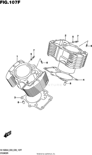 Cylinder (vl1500tl8 E28) Schematic