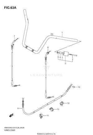 Handlebar (model K9) Schematic