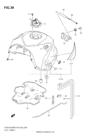 Fuel Tank (model K7) Schematic