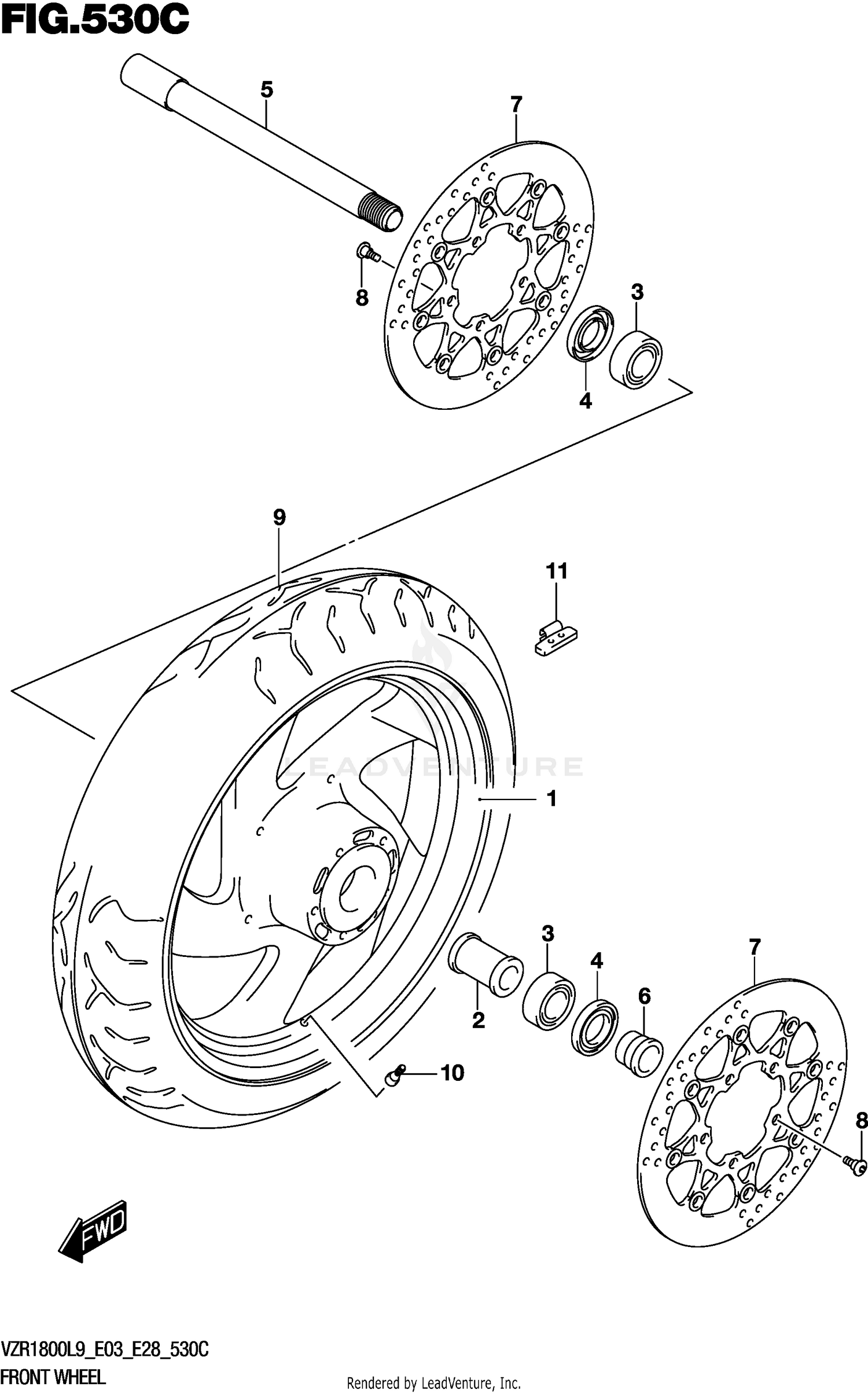 FRONT WHEEL (VZR1800BZL9 E28)