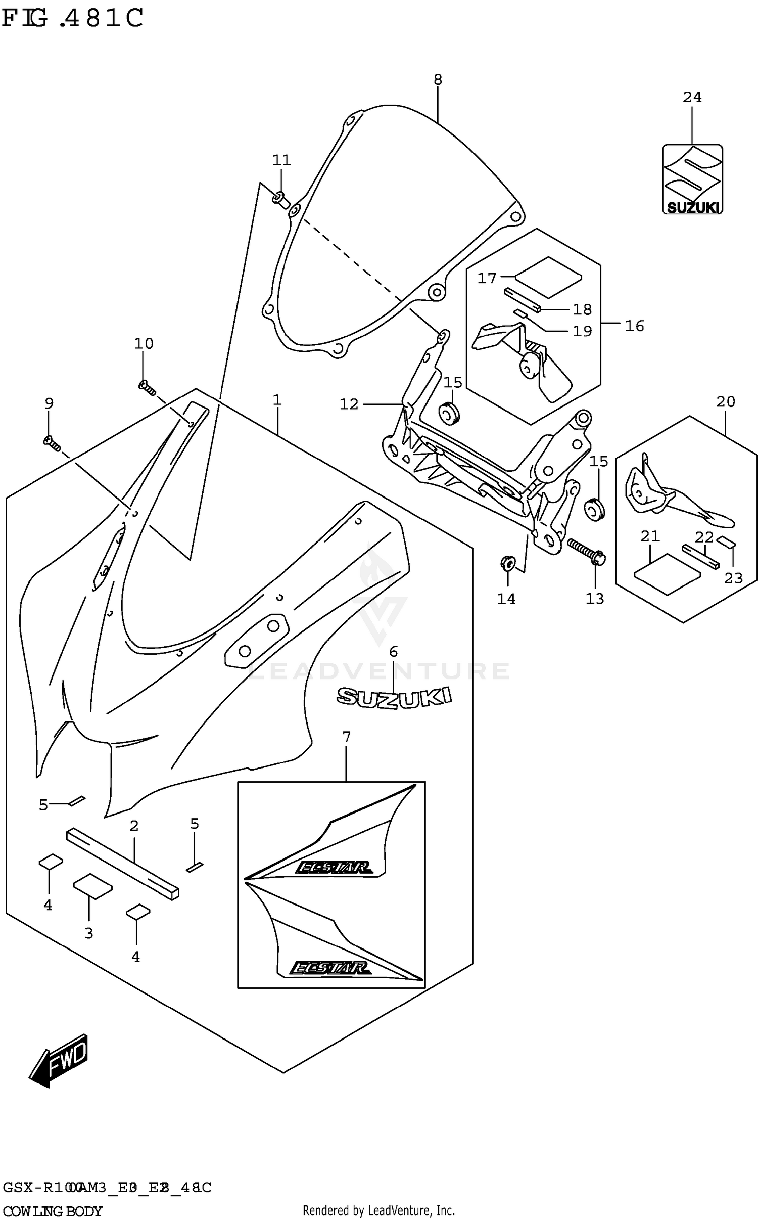 COWLING BODY (GSX-R1000RZA)