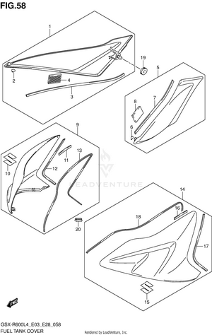 Fuel Tank Cover Schematic