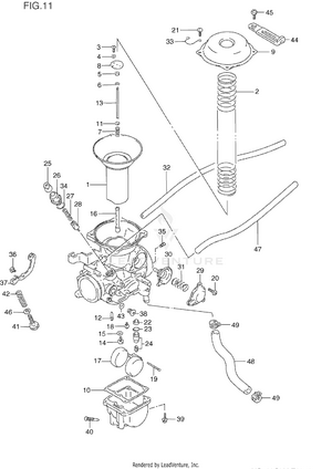 Carburetor (rear) Schematic