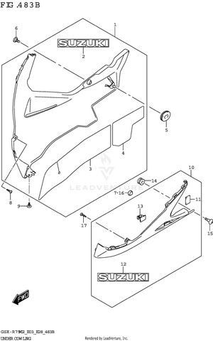Under Cowling (gsx-r750z) Schematic