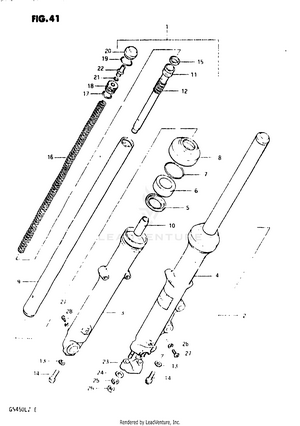 Front Fork (model Z) Schematic