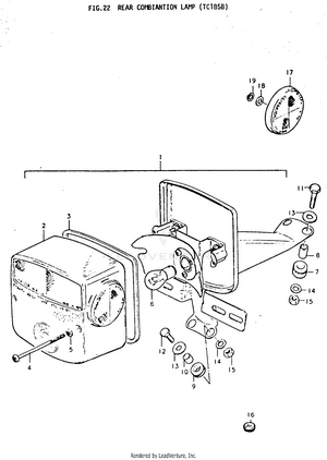 Rear Combination Lamp (tc1858) Schematic