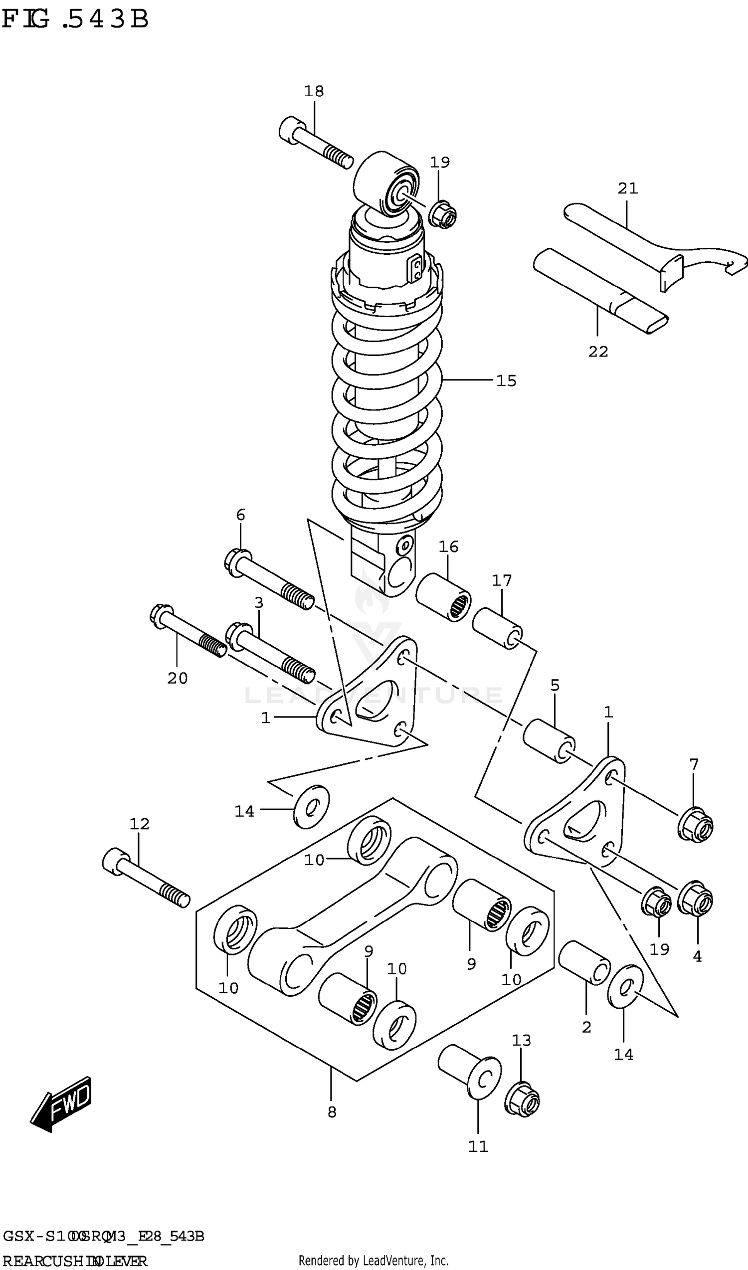 REAR CUSHION LEVER