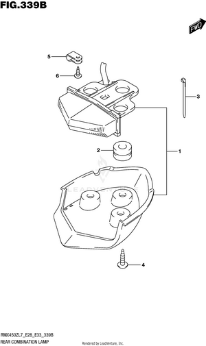 Rear Combination Lamp (rmx450zl7 E33) Schematic