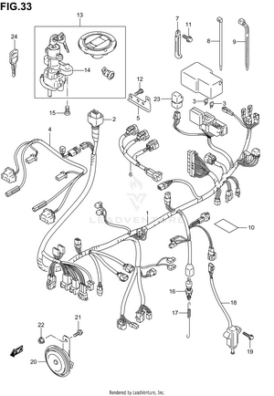 Wiring Harness (sv1000sk3/sk4/sk5) Schematic