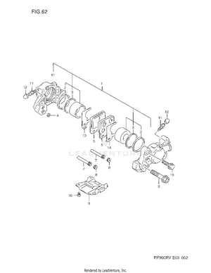 Rear Caliper (model R/s) Schematic