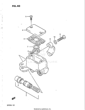 Front Master Cylinder Schematic