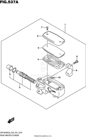 Front Master Cylinder Schematic