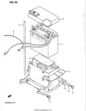 Battery (model G -f.no.111193) Schematic
