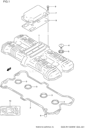 Cylinder Head Cover Schematic