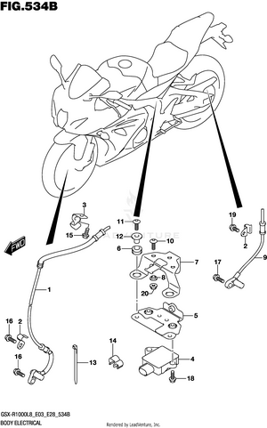 Body Electrical (gsx-r1000l8 E33) Schematic