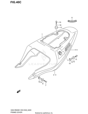 Frame Cover (gsx-r600k3) Schematic