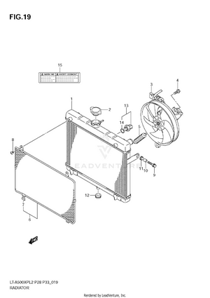 Radiator (lt-a500xpl2 E28) Schematic