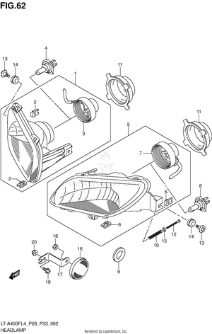 Headlamp (lt-a400fzl4 P28) Schematic