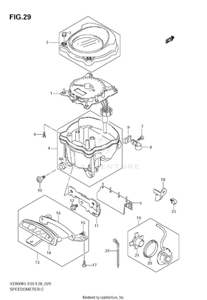 Speedometer (model K5/k6/k7/k8) Schematic