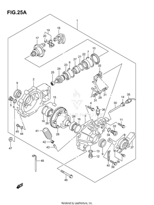 Final Bevel Gear (front)('05/11%) Schematic