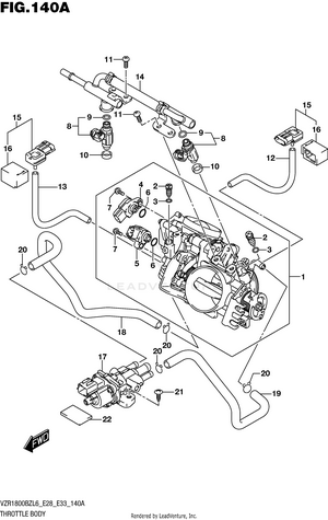Throttle Body (vzr1800bzl6 E28) Schematic