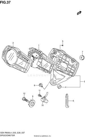 Speedometer (gsx-r600l4 E33) Schematic