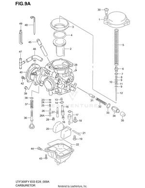 Carburetor (model Y/k1/k2) Schematic