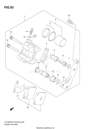 Front Caliper Schematic
