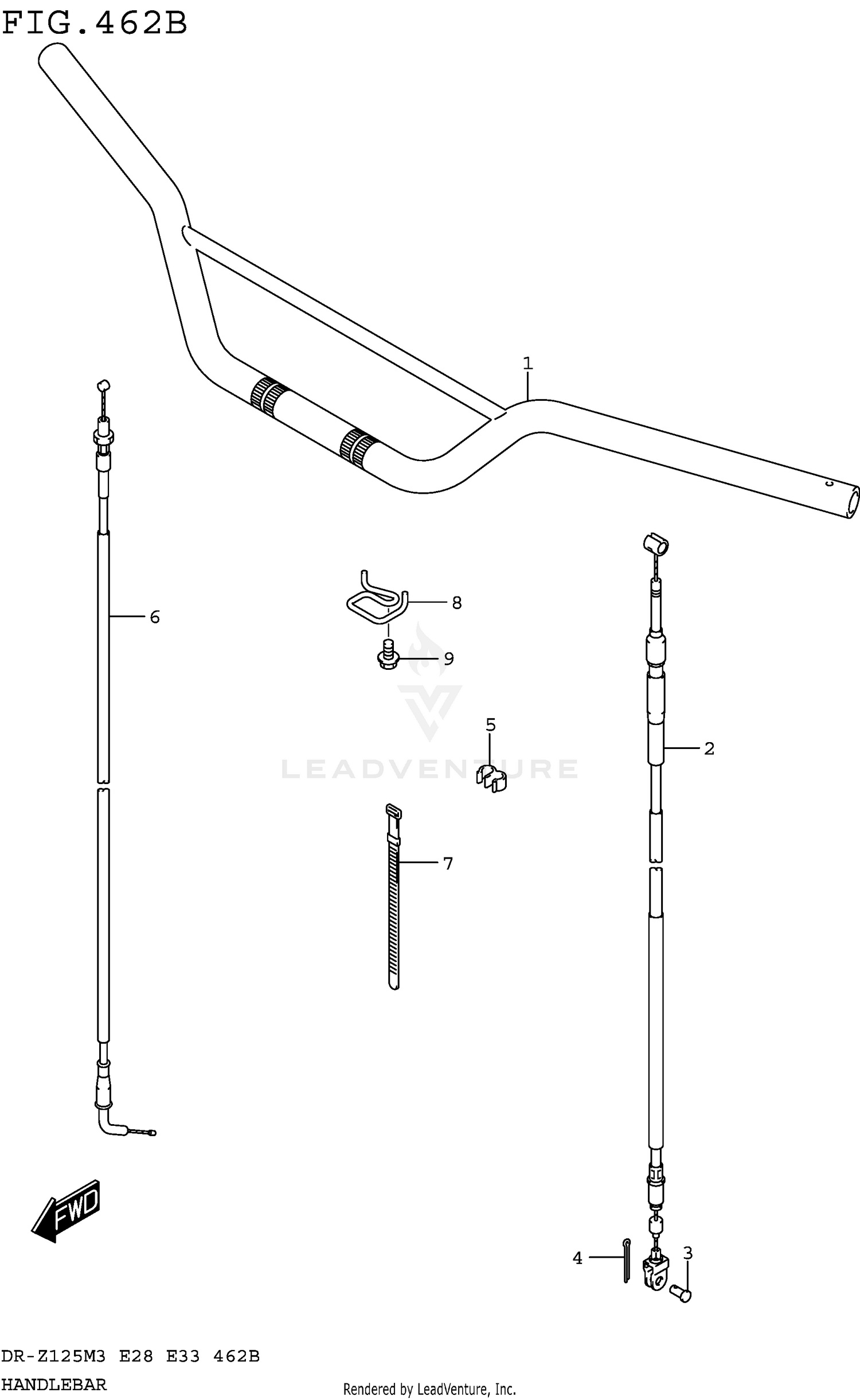HANDLEBAR (DR-Z125LM3E28)
