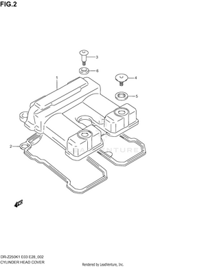 Cylinder Head Cover Schematic