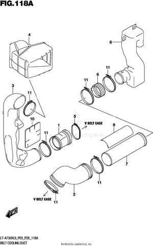 Belt Cooling Duct Schematic