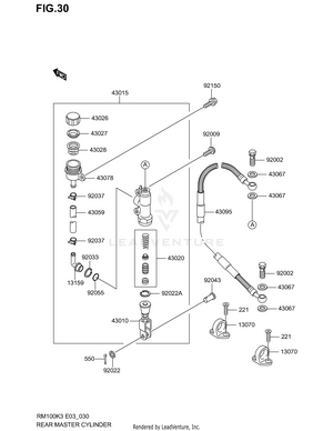 Rear Master Cylinder Schematic