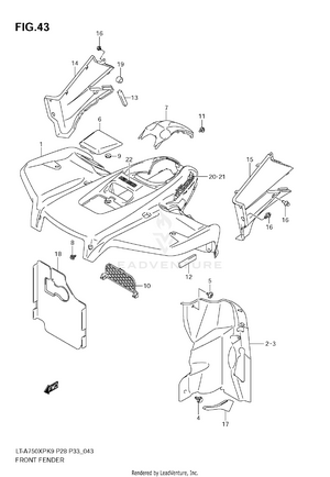Front Fender Schematic